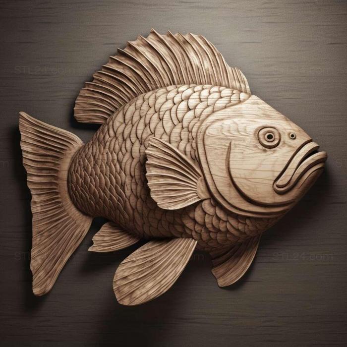 Nature and animals (st Shukin fish 1, NATURE_745) 3D models for cnc